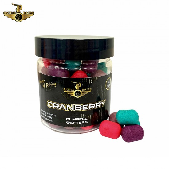 Дъмбели BATTLE BAITS Dumbell Wafters Cranberry 14mm