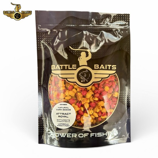 Варени семена царевица BATTLE BAITS Corn Seeds Fluo Color Attract Royal