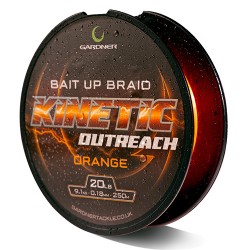Спод влакно Gardner Kinetic OutReach Bait-Up Braid 250м 0.18мм (Оранжево)