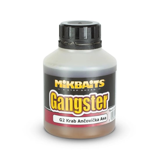 Mikbaits Gangster Booster G2 Crab Anchovy Asafoetida 250 ml – Бустер за захранка
