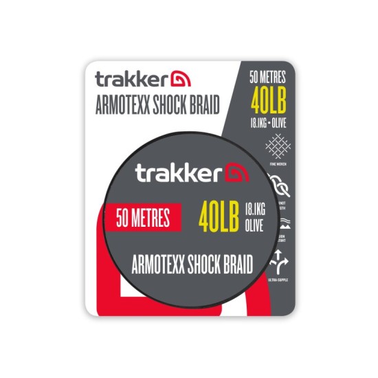 Шок лидер Trakker Armotexx Shock Braid 40lb - 50m