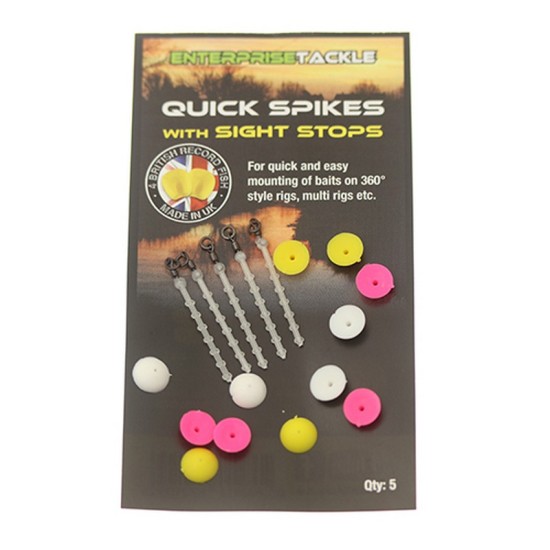 Стопери с микро вирбел Enterprice Tackle Quick Spikes